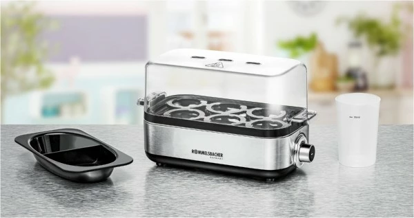 Rommelsbacher ER 600 Eierkocher Edelstahl/schwarz 6 Rommelsbacher ER 600 Eierkocher Edelstahl/schwarz – Bild 4