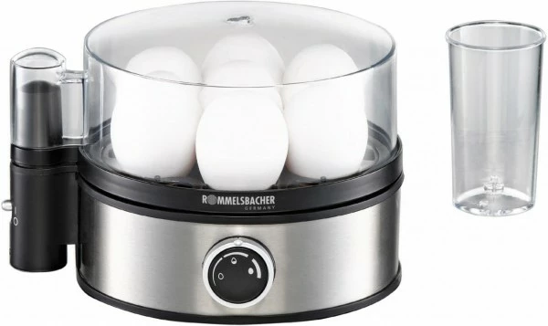 Rommelsbacher ER 400 Eierkocher Edelstahl/schwarz 3 Rommelsbacher ER 400 Eierkocher Edelstahl/schwarz
