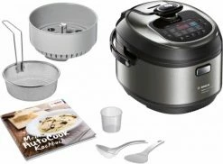 KÜCHENKLEINGERÄTE Verkäufe 38 Dampfgarer & Reiskocher Bosch MUC88B68DE AutoCook Pro Multikocher Silber/schwarz