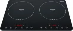 Geschirr- Und Kochplattenwärmer Steba IK 650 SLIM Doppel-Induktionskochplatte Schwarz