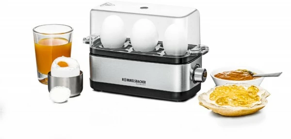 Rommelsbacher ER 300 Eierkocher Edelstahl/schwarz 3 Rommelsbacher ER 300 Eierkocher Edelstahl/schwarz