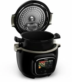 Dampfgarer & Reiskocher Krups CZ9128 Cook4Me Touch WIFI Multikocher Schwarz
