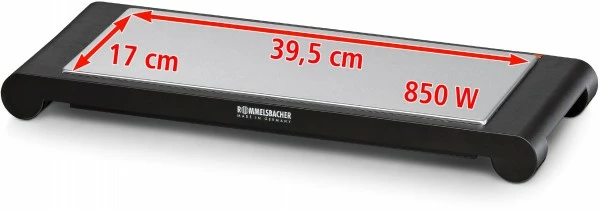 Geschirr- Und Kochplattenwärmer Rommelsbacher WPS 857 Warmhalteplatte Schwarz/ Edelstahl 8 Geschirr- Und Kochplattenwärmer Rommelsbacher WPS 857 Warmhalteplatte Schwarz/ Edelstahl – Bild 6