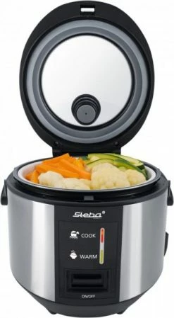 Dampfgarer & Reiskocher Steba RK 3 Dampfgarer Edelstahl/schwarz