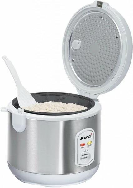 Dampfgarer & Reiskocher Steba RK 2 Reiskocher Edelstahl/weiß 5 Dampfgarer & Reiskocher Steba RK 2 Reiskocher Edelstahl/weiß – Bild 3