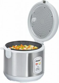 Dampfgarer & Reiskocher Steba RK 2 Reiskocher Edelstahl/weiß