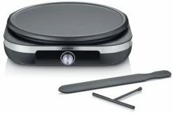 Crepes-Maker Severin CM 2199 Crepesmaker Edelstahl-gebürstet/schwarz
