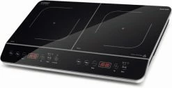 Geschirr- Und Kochplattenwärmer Caso Touch 3500 Doppel-Induktionskochplatte Schwarz