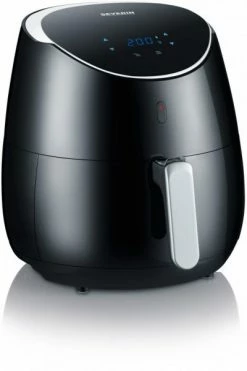Fritteusen Severin FR 2445 Heißluft-Fritteuse XXL Schwarz/silber-metallic