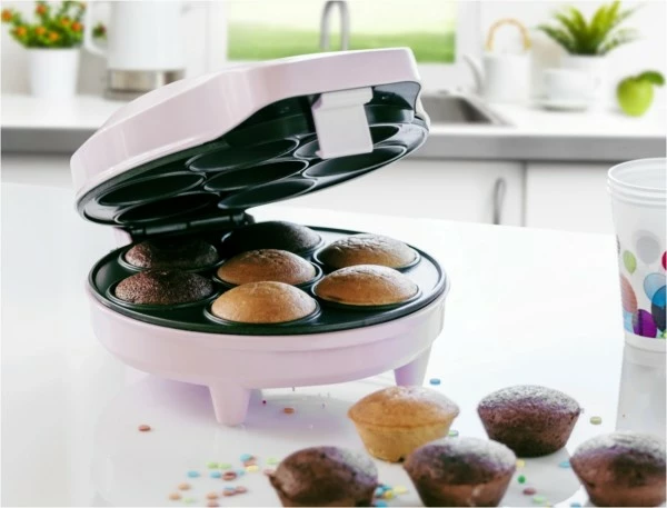 Waffelautomaten Bestron ACC217P Cupcake Maker Hellrosa 6 Waffelautomaten Bestron ACC217P Cupcake Maker Hellrosa – Bild 4