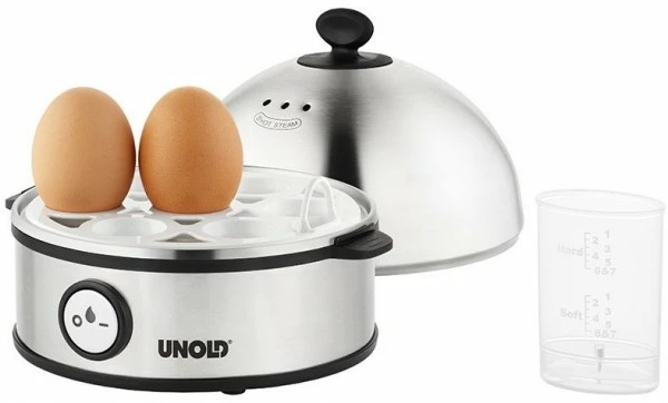 Unold 38626 Eierkocher Edel Edelstahl/schwarz 4 Unold 38626 Eierkocher Edel Edelstahl/schwarz – Bild 2