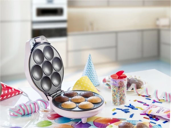 Waffelautomaten Bestron ACC217P Cupcake Maker Hellrosa 5 Waffelautomaten Bestron ACC217P Cupcake Maker Hellrosa – Bild 3