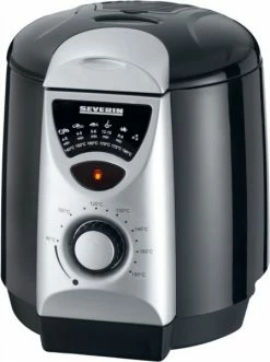 Fritteusen Severin FR 2408 Friteuse Schwarz-silber